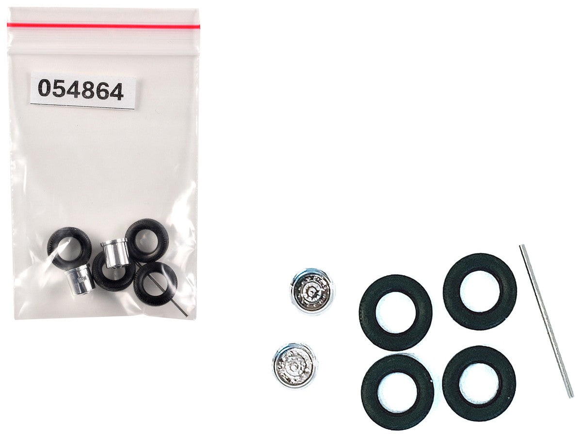 Rear Wheelset Planetary Chrome 1/87 (HO) Plastic Model by Promotex-0