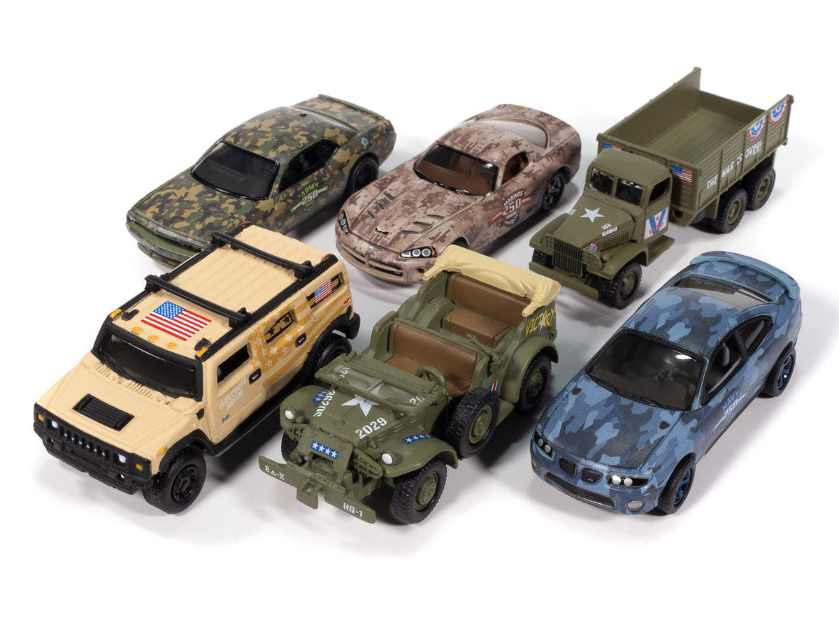 "Military" Set A of 6 pieces 2025 Release 1 Limited Edition Diecast Models by Johnny Lightning-1