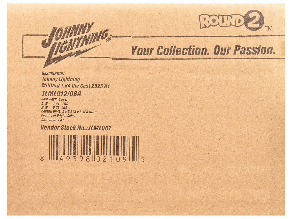 "Military" Set A of 6 pieces 2025 Release 1 Limited Edition Diecast Models by Johnny Lightning-2