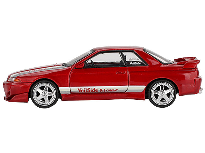 Nissan Skyline GT-R (R32) RHD (Right Hand Drive) "Veilside Combat C-I" Gem Red Metallic Limited Edition 1/64 Diecast Model Car by Mini GT-1
