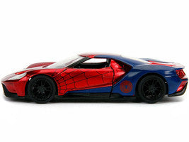 2017 Ford GT "Spider-Man" Theme "Marvel" Series 1/32 Diecast Model Car by Jada-2
