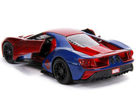 2017 Ford GT "Spider-Man" Theme "Marvel" Series 1/32 Diecast Model Car by Jada-0